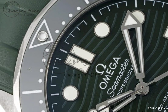 0321 Effortless Seamaster Diver 300M VSF 1:1 Best Edition Green Ceramic Green Dial on Green Rubber Strap A8800 V 7827